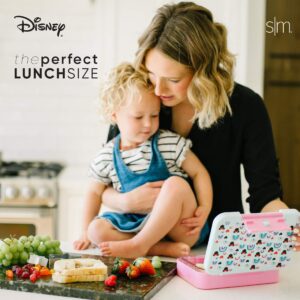 Simple Modern Disney Bento Lunch Box for Kids | BPA Free, Leakproof, Dishwasher Safe | Lunch Container for Girls, Toddlers | Porter Collection | 5 Compartments | Minnie Mouse Rainbow
