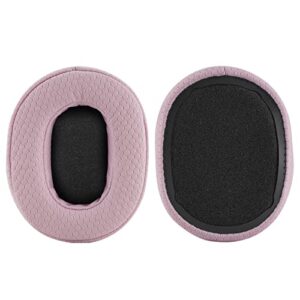 Geekria NOVA Mesh Fabric Replacement Ear Pads for Skullcandy Crusher Wireless, Crusher Evo, Crusher ANC, Hesh 3 Headphones Ear Cushions, Headset Earpads, Ear Cups Repair Parts (Pink)