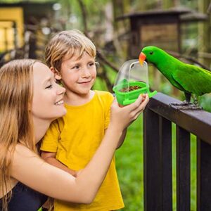 2Pcs Birds Water Dispenser, Bird Water Feeder for Cage, Parrot Feeder Hanging Bird Food Bowl, Bird Seed Food Container Cage Accessories for Parakeet Budgies Lovebirds