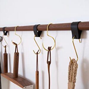 Leather Loop Hooks household storage & organization towel holder kitchen oven hook strap closet pants hook hanger pan hooks jeans hooks [3, 6 or 12 PK]