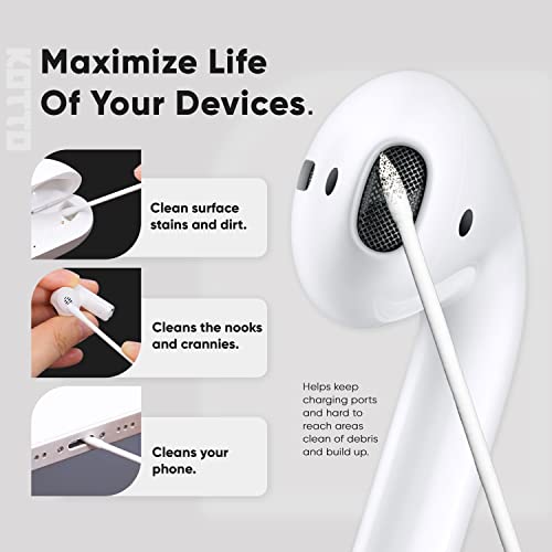 KOTTO 24 PCS Earbud Cleaner Kit, Earbuds Cleaning Putty, AirPod Cleaner Kit, Easily Remove Ear Wax and Dirt from Headphone/Earbud/AirPods/Charging Cases/Laptop/Phone/Earphones/Camera (24 PCS)