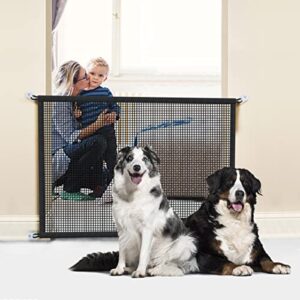 Dog Gates for The House, Magic Pet Gate Dog Gates for Doorways and Stairways, Fit Door Wide 28 to 32 Inches.