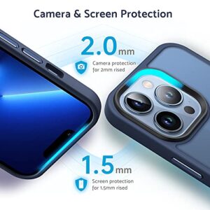 Anqrp Designed for iPhone 13 Pro Case, [Support Magsafe] Soft Silicone Slim Anti-Scratch Case for iPhone 13 Pro 6.1 inch, Blue