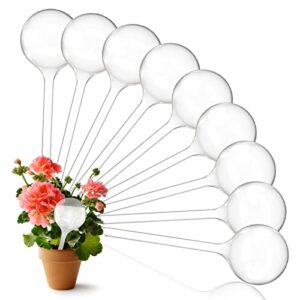 aopanda plant watering globes, self watering flower pot insert, plastic self watering bulbs, large capacity, for indoor and outdoor plants, 9pcs.