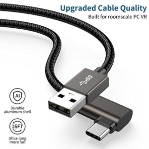 Ureegle VR Cable for Oculus Quest 2 Link Cable 16FT, Oculus Charger Cable VR, Extra Long USB C Charger Cable, High Speed PC Data Transfer for Gaming PC, VR Headset and USB C Charger