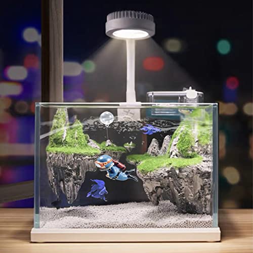 Floating Fish Tank Decorations, Aquarium Decorations Fish Tank Accessories, Suitable for All Kinds of Fish Tanks Scene Layout (Lovely Diver and Little Fairy)