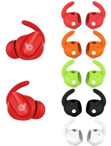 jnsa 5 pairs ear hooks compatible with beats studio buds, beat s studio buds earhook anti slip cover accessories, 5 colors 5 pairsn (sb5c5p)