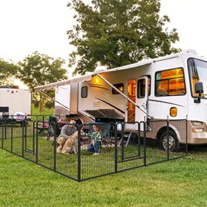 Musen Dog Playpen Outdoor, 16 Panels Dog Pen 32" Height Dog Fence Exercise Pen with Doors for Large/Medium/Small Dogs, Portable Pet Playpen for Yard, RV, Camping, Hammer Paint Finish (Patent Pending)