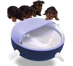 pethumor puppy feeders for multiple puppies,4 teats feeder for nursing milk feeder puppy kitten nursing station,180 ml silicone baby pet bubble milk bowl feeder with nipples