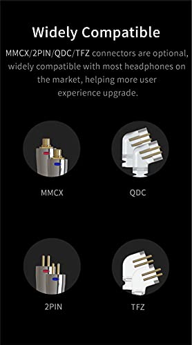 24 Core QDC Earphone Cable-KBEAR [Show] Upgrade Cable, 5N OFC Silver Plated Cable, IEM Detachable Cable with2.5mm Plug, Suit for ZS10-PRO AS16 ASF EDX EDXPRO AST DQ6 EDS ED10 V80 (QDC2.5, Black)