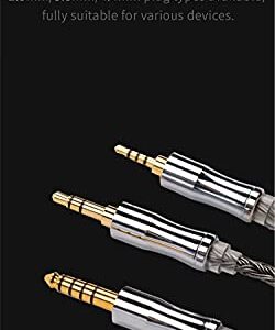 24 Core QDC Earphone Cable-KBEAR [Show] Upgrade Cable, 5N OFC Silver Plated Cable, IEM Detachable Cable with2.5mm Plug, Suit for ZS10-PRO AS16 ASF EDX EDXPRO AST DQ6 EDS ED10 V80 (QDC2.5, Black)