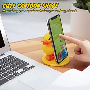 Little Yellow Duck Cute Phone Stand - Silicone Animal Phone Stand, Portable Phone Stand, Widely Compatible with Various Types of Smartphones and Tablets