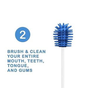 Fresh-Tips | Disposable Mini Toothbrush | Travel Toothbrush | Fresh Breath & White Teeth on The Go, Peppermint | 10 Pieces