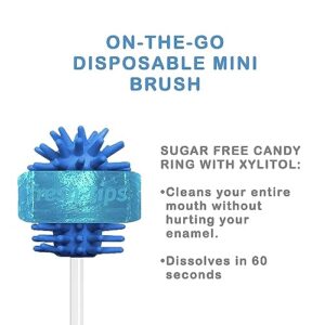 Fresh-Tips | Disposable Mini Toothbrush | Travel Toothbrush | Fresh Breath & White Teeth on The Go, Peppermint | 10 Pieces