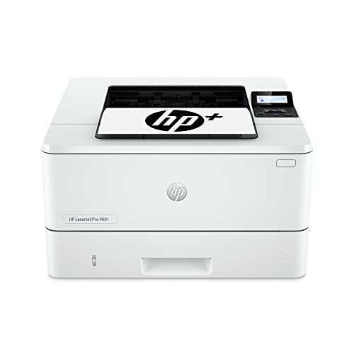 HP LaserJet Pro 4001dwe,Monochrome Wireless Black & White Printer with HP+ Smart Office Features