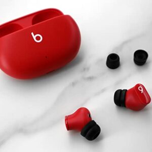 9 Pairs Ear Tips Kit Compatible with Beats Studio Buds, Silicone Double Flange and Memory Foam Tips S/M/L Replacement Noise Reduce Fit in Case Eartips for Beat Studio Buds - Black