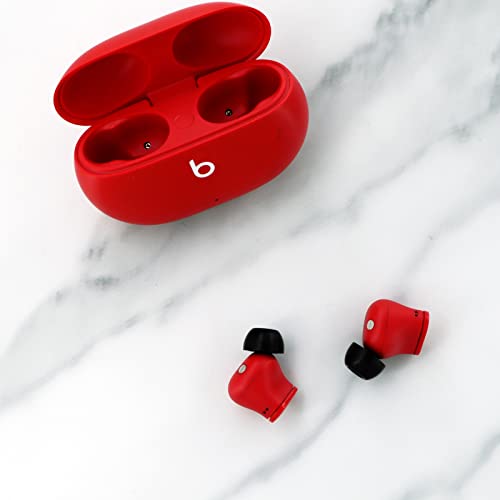 9 Pairs Ear Tips Kit Compatible with Beats Studio Buds, Silicone Double Flange and Memory Foam Tips S/M/L Replacement Noise Reduce Fit in Case Eartips for Beat Studio Buds - Black
