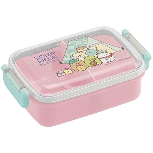 Skater Sumikkogurashi Bento Lunch Box 450ml- Cute Lunch Carrier - Authentic Japanese Design - Durable, Microwave and Dishwasher Safe - (Camping)