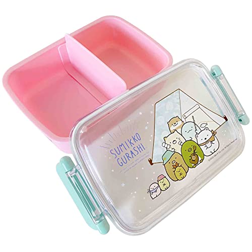 Skater Sumikkogurashi Bento Lunch Box 450ml- Cute Lunch Carrier - Authentic Japanese Design - Durable, Microwave and Dishwasher Safe - (Camping)