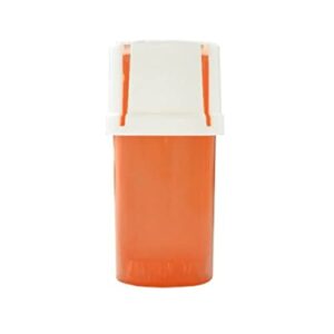 medtainer storage container orange/white