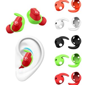 5 Pairs Compatible with Beats Studio Buds Ear Hooks Tips Holder, Anti-Slip Non-Slip Sport Outdoor Replacement Soft Silicone Eartips Wing Gel for Beat Studio Buds - Multicolor