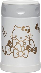 zojirushi sw-eae50ktwa stainless steel food jar, 17-ounce, hello kitty collection white