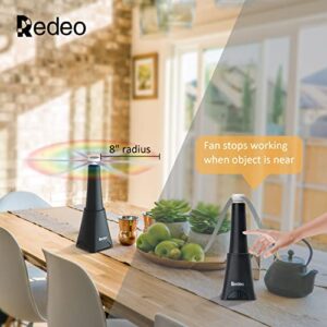 Redeo Fly Repellent Fan for Tables Outdoor Indoor Food Fan to Keep Flies Away Bug Repellent/Deterrent Fan Deter Flies/Wasps/Bees/Other Moscas/Bugs Away Rechargeble -2 Pack with Batteries