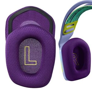 tamicio g733 earpads,replacement ear pads compatible with logitech g733 g 733 wireless headphones earpads,headset ear cushion premium mesh fabric softer memory foam (purple)