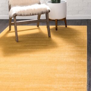 Rugs.com Soho Collection Rug – 10' x 13' Gold Low Rug Perfect for Living Rooms, Large Dining Rooms, Open Floorplans