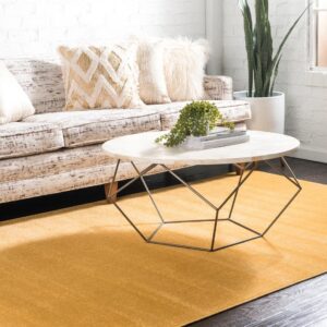 Rugs.com Soho Collection Rug – 10' x 13' Gold Low Rug Perfect for Living Rooms, Large Dining Rooms, Open Floorplans