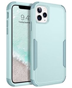 bentoben iphone 11 pro case, 3 in 1 heavy duty rugged hybrid shockproof hard pc soft tpu bumper non-slip protective girls women boy men phone cases cover for iphone 11 pro 5.8 inch, mint green