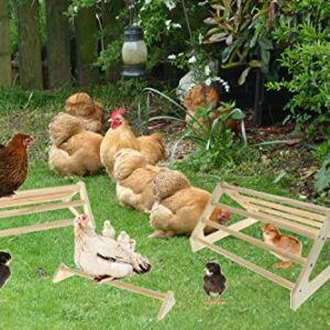 CooShou 3 Pack Chick Perch Chick Toys Chick Wooden Roosting Bar Chick Jungle Gym Perch Stand for Chicken Brooder, Coop Baby Chicks