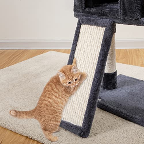 HOOBRO Cat Tree, Small Cat Tower with Soft Plush Perch, for Indoor Kittens, 34.6-Inch 3-Tier Cat Condo Furniture with Scratching Posts, with Anti-Tipping, Sturdy GY09CT03