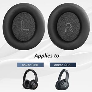 Tamicio Earpads Replacement Cushions Kit Compatible with Anker Soundcore Life Q30 / Q35 Headphones Headset,Softer and Thicker Memory Foam Oval Over-Ear Headphone Ear Cushion (Blue)