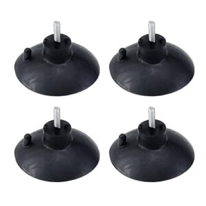 faotup 4pcs black m6 suction cup feet, plastiv suction cup feet for appliances, m6 suction cup, french fry suction cup feet, suction cups furniture, 3.18×3.11×2.16inches