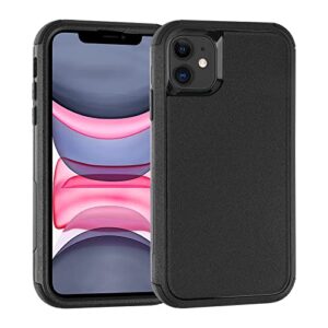 co-goldguard for iphone 11 case, [shockproof] [dropproof] non-slip heavy duty phone case cover for apple iphone 11, 3 in 1 iphone 11 protective case, black