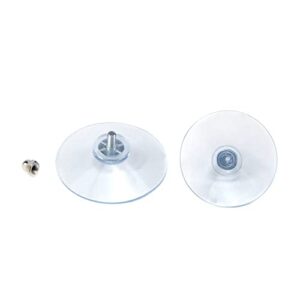 Faotup 8PCS Transparent M4 Suction Cup Feet with Nut,2Inches Plastic Suction Cup Feet for Appliances,Suction Cup Glass Shelf,2.06×2.06×1.14inches,with Nuts