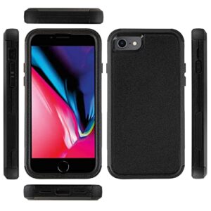 Co-Goldguard for iPhone SE Case 2022/2020, [Shockproof] [Dropproof] Non-Slip Heavy Duty Protection Phone Case for Apple iPhone 8/7/SE (2nd/3rd gen), 4.7inch, Black
