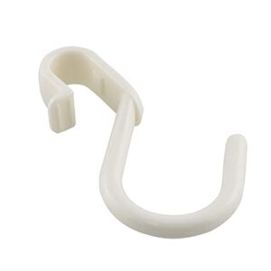 S Hook HSCGIN 10PCS White Plastic Multi Purpose S Hooks Heavy Duty S Shaped Hangers for Hanging Shirts, Towels, Hats, Pans Pots Cups Clothes Bags Towels Plants S Hanger