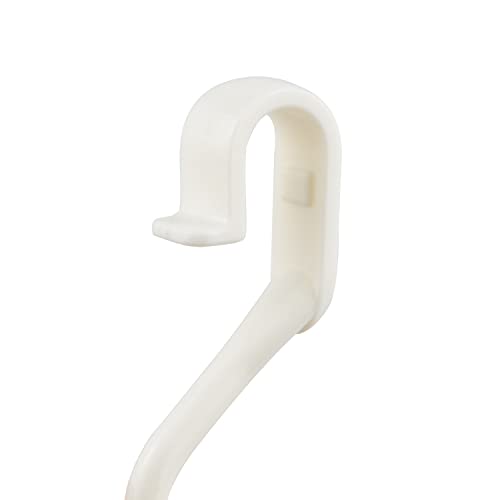 S Hook HSCGIN 10PCS White Plastic Multi Purpose S Hooks Heavy Duty S Shaped Hangers for Hanging Shirts, Towels, Hats, Pans Pots Cups Clothes Bags Towels Plants S Hanger