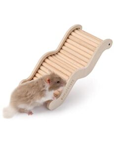 janyoo hamster climibing toys ladder bridge ramp chew toy wooden for hamsters gerbils rat small animals cage accessories