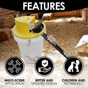 Perfect4MyHome Mouse Bucket Trap, Sliding Bucket Lid Mice Trap, Humanized Multi Catch Rat Trap Door Style, Compatible with 5 Gallon Buckets - (Bucket not Included)