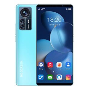 smart phone, android hd full screen phone dual sim, 5.0 inch water drop screen ultrathin mobile phones 2+8g ram unlocked smartphones 2mp+5mp mobile cell phone the gift for friends (blue)
