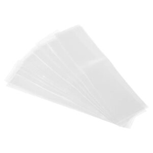 patikil 200x50mm perforated shrink bands, 250 pack pvc heat shrink wrap band fits cap diameter 4.76 to 4.96 inch for jars cans, clear