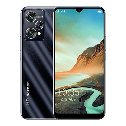 Smartphone, 6.1 Inch Drop Screen 3G Unlocked Cellphone RAM 3GB ROM 32GB Facial Recognition Mobile Phone, 10 Core CPU Processor 5MP Front and 8MP Rear Camera 2800Mah Battery(Black)