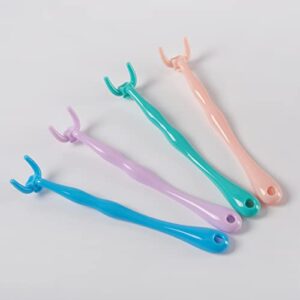 Reusable NO-Waste Dental Floss Handle 1 Counts for Adults and Kids Teeth Cleaning Interdental Brush Unflavored Floss Picks Colorful Design floas Holder Flosser