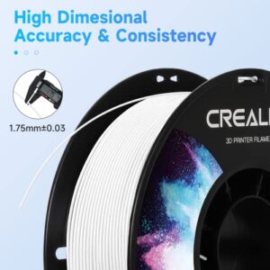 CREALITY Official 3D Printer Filament, PETG Filament 1.75mm No-Tangling, Strong Bonding and Overhang Performance Dimensional Accuracy +/-0.02mm, 2.2lbs/Spool