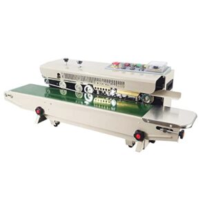 techtongda continuous bag sealing machine with ink coder frd-1000ii automatic band sealer 110v
