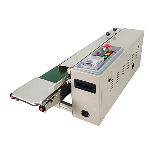 TECHTONGDA Continuous Bag Sealing Machine with Ink Coder FRD-1000II Automatic Band Sealer 110V