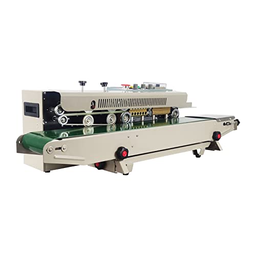 TECHTONGDA Continuous Bag Sealing Machine with Ink Coder FRD-1000II Automatic Band Sealer 110V